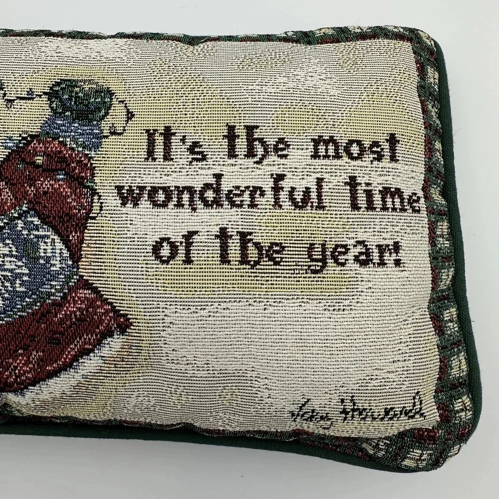 Vicky Howard Christmas Snowman Theme Tapestry Throw Decorative Pillow 12